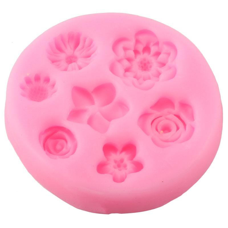 Daisy Wild Chrysanthemum Flower Silicone Mould DIY Cupcake Baking Moulds Fondant Cake Decorating Tools Chocolate Candy Resin Mould