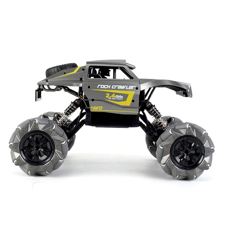 2.4G 4WD RC Stunt Car, Lateral Drift Climbing Off-Road Truck with Watch Remote & LED Light for Kids