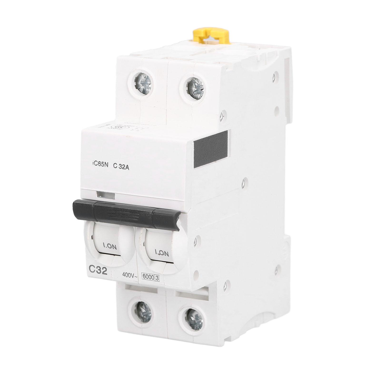 

2P Miniature Circuit Breaker Low Voltage Circuits Breakers DIN Rail Installation AC400V 32A