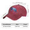 Blue Gradient Wolf Summer Classic Fashion Men Trucker Hat Cotton Breathable Women Cowboy Cap Outdoor Leisure Basketball Caps
