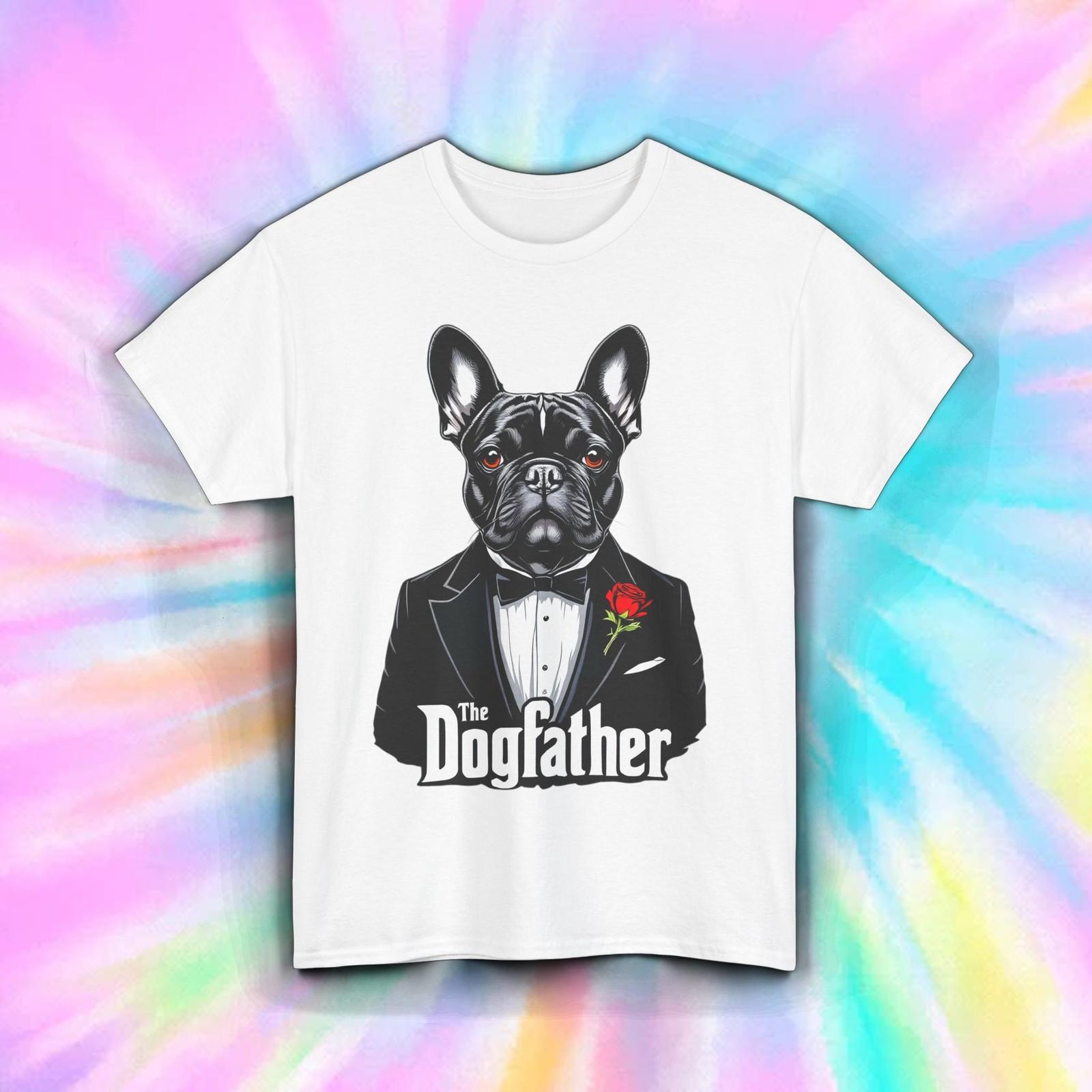 Dogfather Shirt Funny French Bulldog Tuxedo Mafia Parody Tee S-5XL M