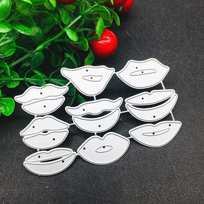Lips Metal Cutting Dies Handmade Crafts DIY Scrapbooking Embossing Supplies for Children Kid Girls Present