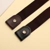 4/2pc Elastic Canvas Belts Invisible Jeans Waist Constrictor Pants No-Hole Stretchy Waist Adjustment Accessories for Dresses