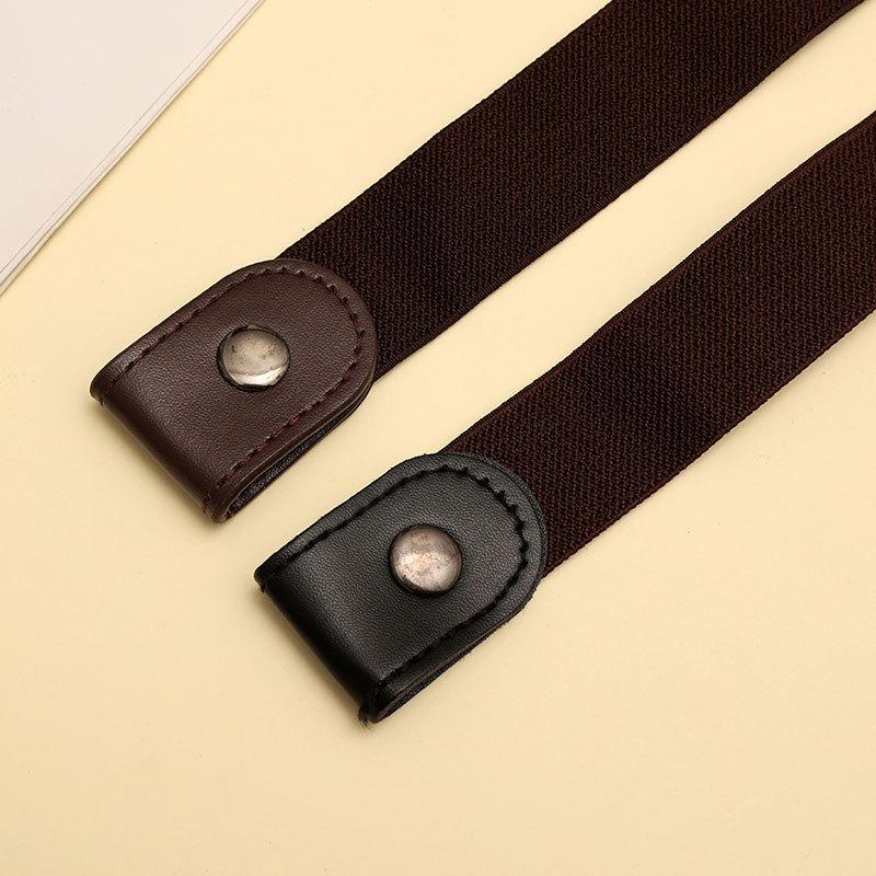 4/2pc Elastic Canvas Belts Invisible Jeans Waist Constrictor Pants No-Hole Stretchy Waist Adjustment Accessories for Dresses