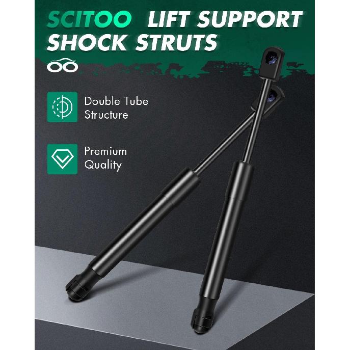 SCITOO Trunk Struts fit for Nissan for Sentra 2007 2008 2009 2010 2011 2012 Rear Lift Support Shocks 6429 9.43" 106Lbs