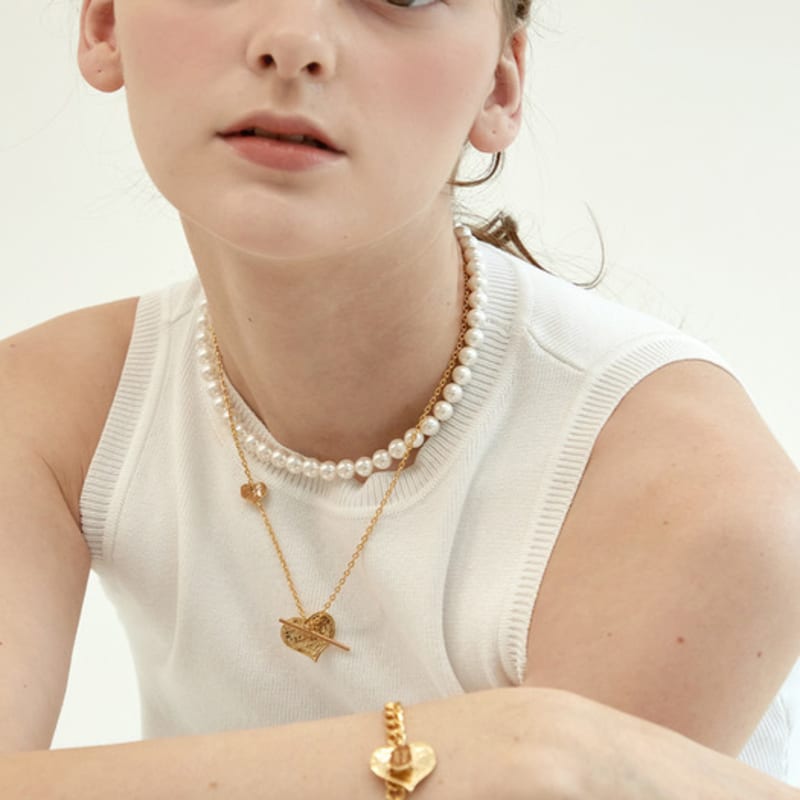 LAYERMOOD Gold cupid heart BR