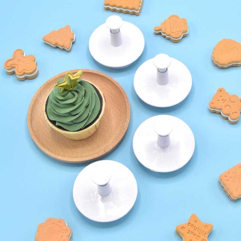 4Pcs Hot Air Balloon Frosting Cookie Mold Spring Press Mold Cake Decoration Mold Chocolate Mold Kitchen Baking Tools