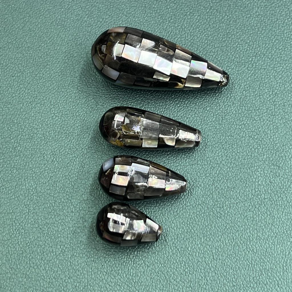 1Pc, Black Natural Shell Pendant, Fashion Minimalist Style Men Women Charms, DIY Necklace Accessories, Creative Jewellery Making, Festive Crafts