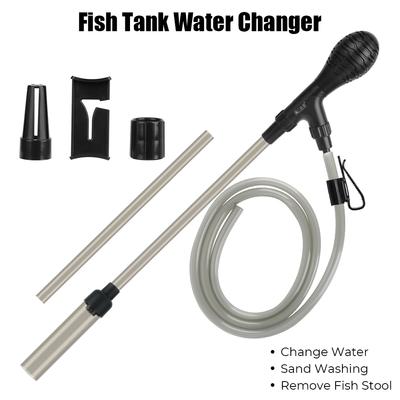Water Filter Pump Aquarium Water Change Pump Cleaning Tool Gravel Cleaner Siphon for Fish Tank Water Changer Water Flow Regulate