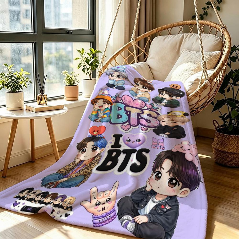 Male Idol Group Portrait Blanket Blanket Suitable For All Seasons Bedroom Sheet Outdoor Plush Blanket