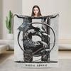 SubZero Mortal Kombat  Knitted Blankets   Plush Throw Blanket Bed Sofa Personalised UltraSoft Warm Bedspreads