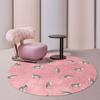 Leopard Print Bedroom Decor Round Rug Fluffy Soft Carpets for Living Room Modern Minimalist Plush Carpet Home Non-slip Floor Mat