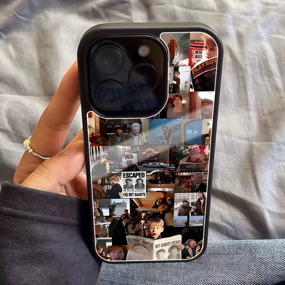 

H-Home A-Alone Movie For Iphone Black Silicone PC TPU Hard Phone Case 17 Air 16 15 14 13 12 11 Pro Max iPhone 17