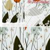 2D FLAT PRINTING 2pcs Curtains (Without Rod) Floral Spring Blooms Ramadan holiday curtains with digital printing Semi-Sheer