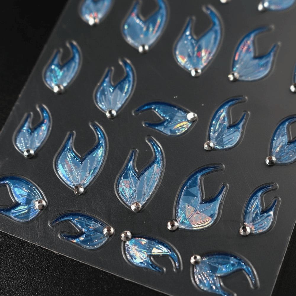Con Adesivi per Unghie Press-On Diamante Decalcomanie per Unghie per Decorazioni Manicure Fai-da-Te