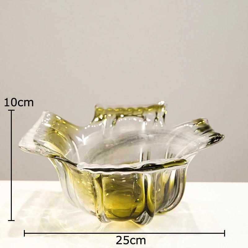 

Transparent Green Glass Vase Hydroponics Plant Pots Table Decoration Flower Arrangement Floral Vases Room Aesthetic Decor