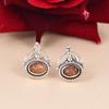 Sunstone Stud Earrings 6x4mm | Sterling Silver Gemstone Earrings | Boho Everyday Studs | Handmade Jewelry Gift for Her