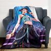 1pc KPop Demon Hunters ZOEY3 Blanket, Gift, for Men and Women, Soft Blanket, Good for Sofa Bed Couch Travel, Lightweight Flannel Blanket
