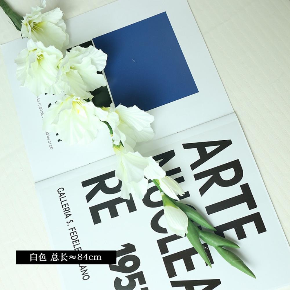 Floral Art Artificial Gladiolus Branch 84cm Fake Flowers Outdoor Garden Decor