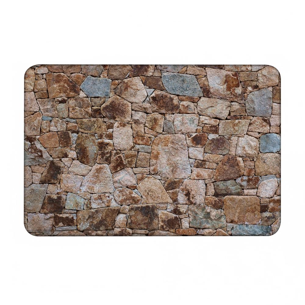 1 יחידה שטיח רצפה בדוגמת אבן לבית, חדר אמבטיה, שטיחים סופגים, שטיחים מונעי החלקה, ציוד לקישוט הבית