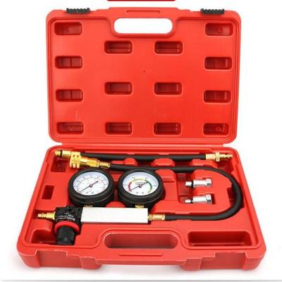 TU-21 Compression  Test  Kit Engine Cylinder Dual Gauge Leakdown Tester Kit Diagnostics Tool