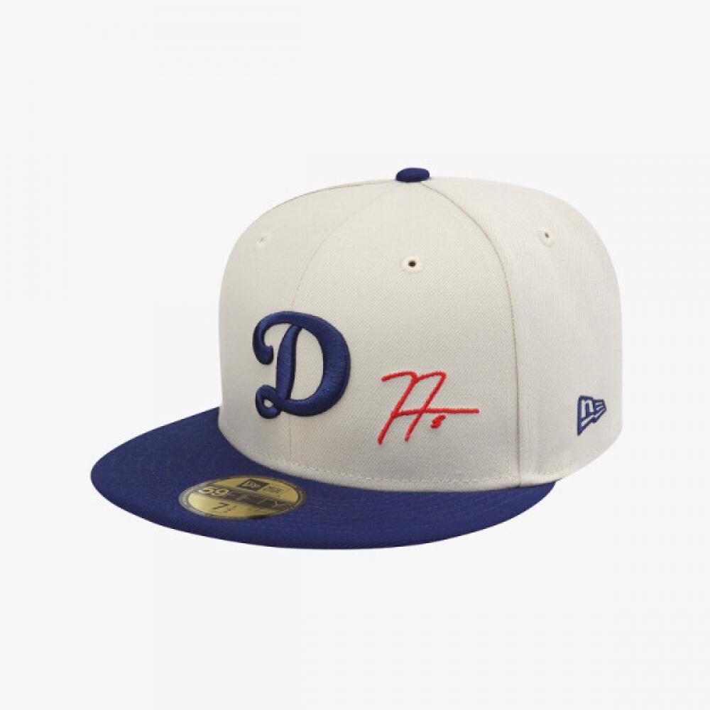 New Era Mlb Los Angeles Dodgers Freddie Freeman Fitted Cap Stone 718(56.8cm)