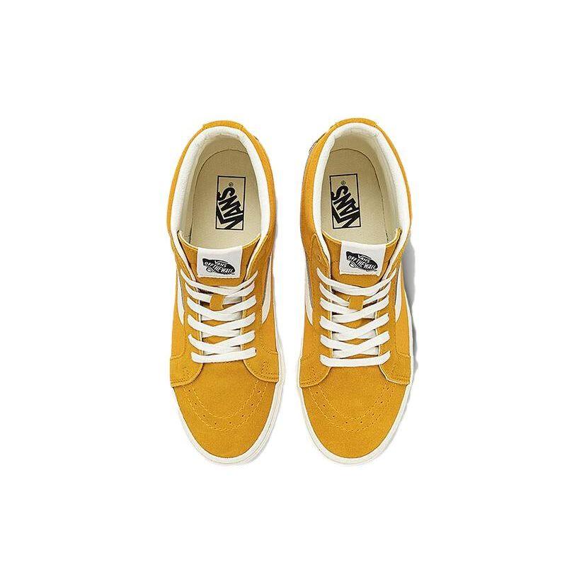 Vans Sk8 Comfortable Fashion Versatile Mid-Top Skate Shoes Unisex Skate Shoes Yellow VN0A391FDVR
