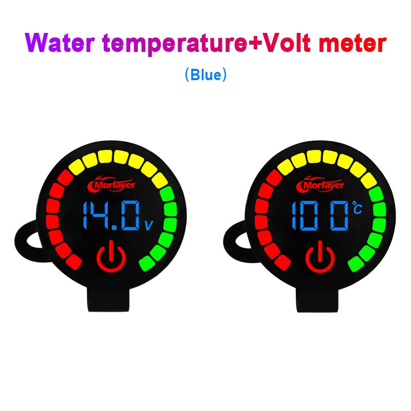 

Мини-метр температуры воды для мотоцикла для XMAX250 300 NMAX CB 400 CB500X термометр Вольтметры Двойной дисплей