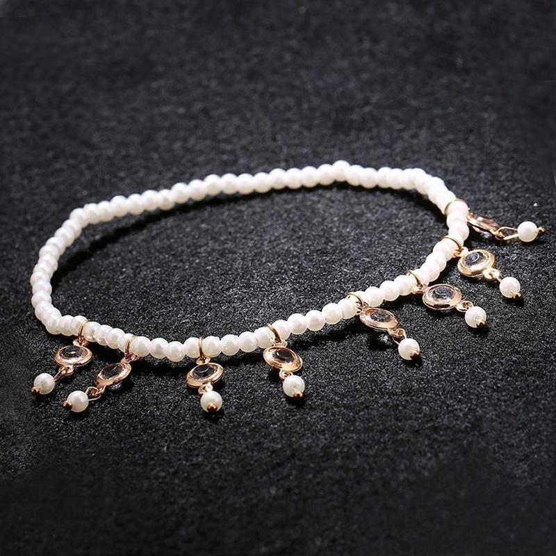 Brățară Boho Elastică cu Franjuri de Cristale Mărgelate, Țesută Manual, pentru Femei, Bijuterii de Picior Sexy pentru Stradă, Ritmul Străzii, Plajă, Catwalk