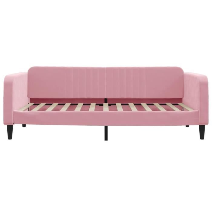 VidaXL Daybed Pink 100x200 Cm Velvet 354096