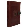 Handmade Red Leather Journal Vintage Antique Deckle Edge Sketchbook Gift