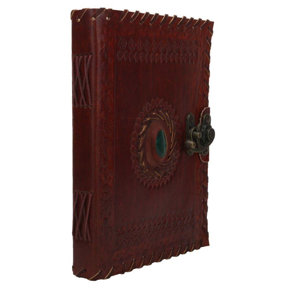 Handmade Red Leather Journal Vintage Antique Deckle Edge Sketchbook Gift