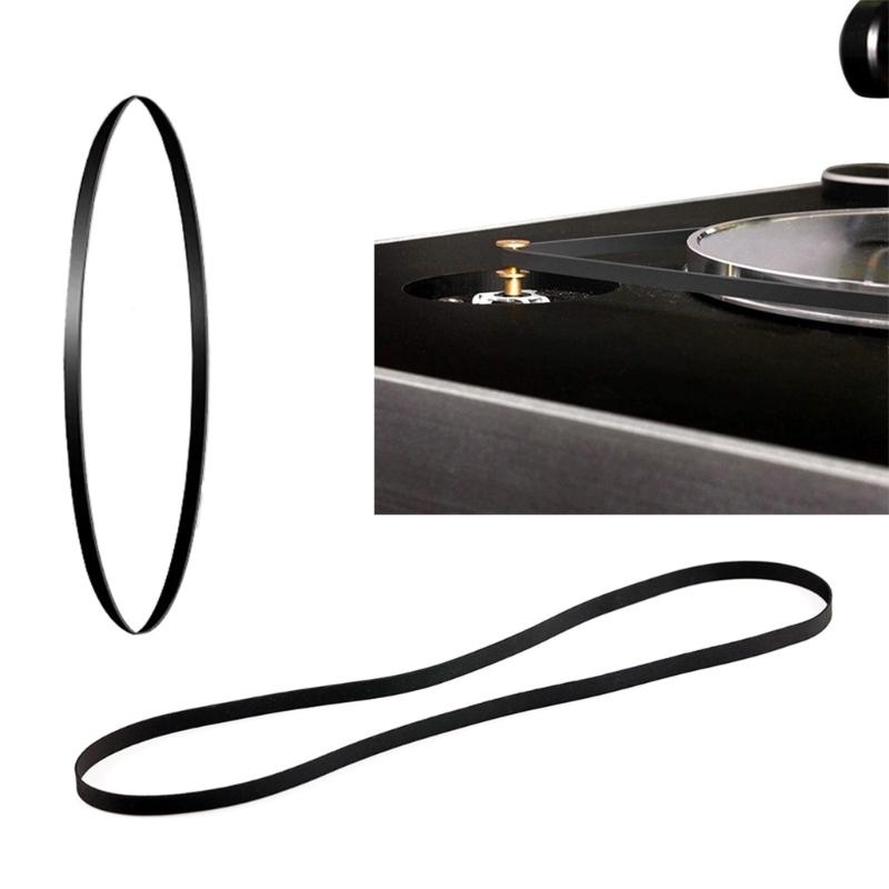 Stable Rubber Drive Belt Black Rubber Record Player Belt with Good Elasticities for Record Player Acoustic Equipment