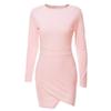 Elegant Women Slim Long Sleeve Mini Dress Bodycon Cocktail Dress Evening Party