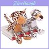Adorable Plush Toy Jungle Animals Featuring Tiger Leopard Deer And Lion For Kids