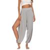 Solid Color High Slim Loose Harem Pants Pure Color High Slit Loose Harem Pants