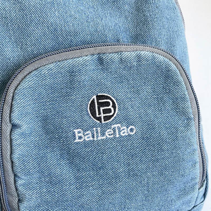 Lightweight Denim Backpack Women's Outdoor Travel Multifunctional Chest Bag Shoulder Crossbody Bag