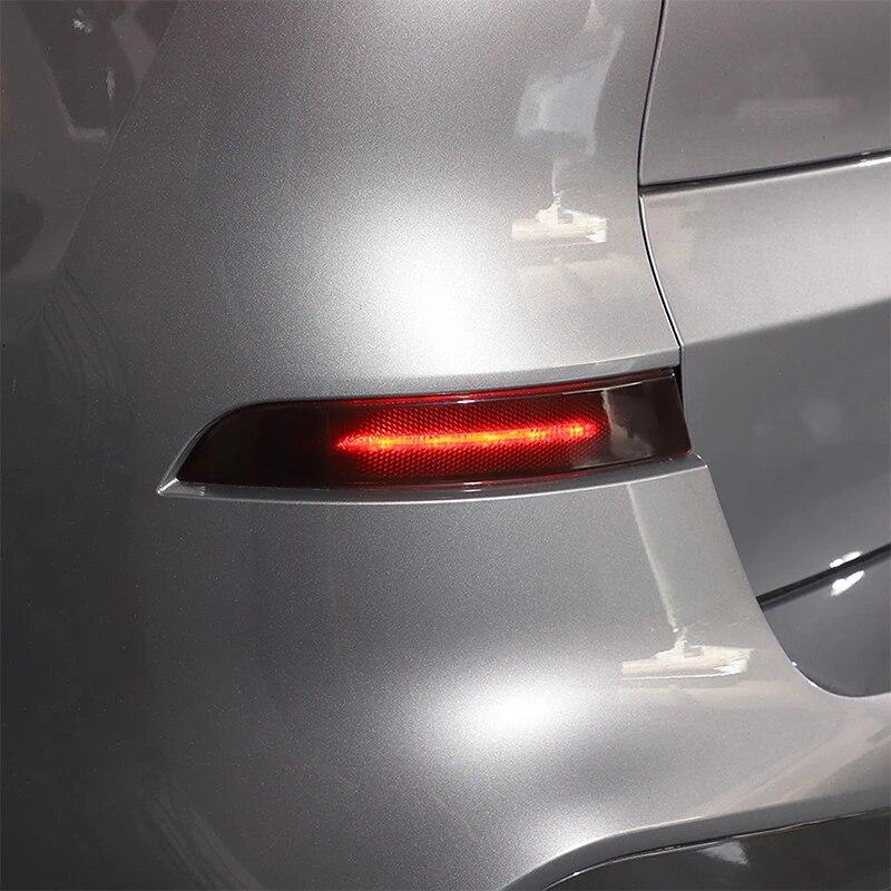 For BMW X7 G07   2022 2023 ABS Black Car Rear Fog Lamp Cover Sticker Car Exterior Accessories