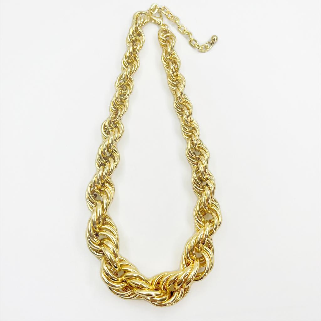 Personalized Exaggerated Twist Thick Chain Geometric Necklace Simple High-End Necklace Women'S Jewelry