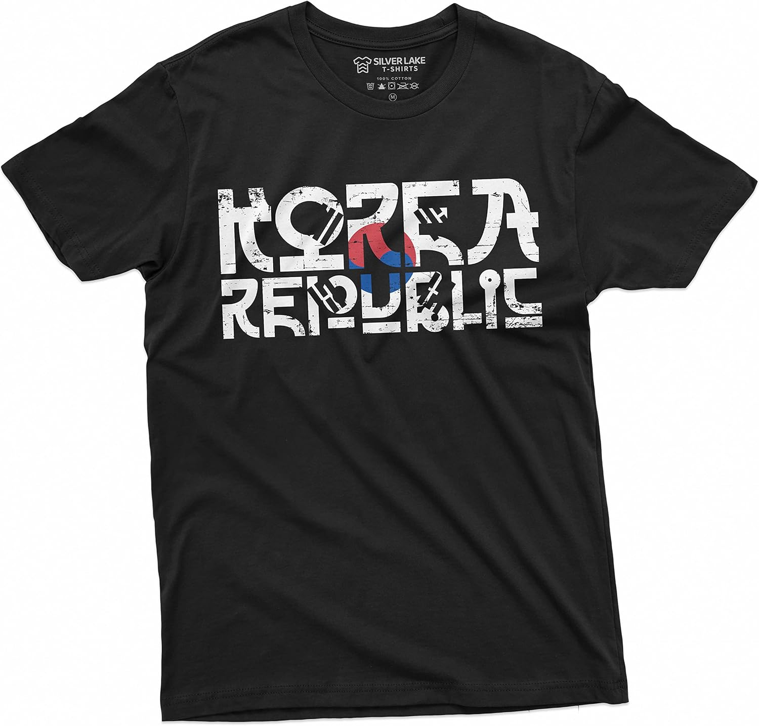 South Korea T-Shirt Korean Republic Mens Tee Shirt Flag Football ROK Daehan Minguk Tee S
