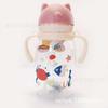 Water bottle new creative Internet celebrity children's straw cup high value food grade handle graduated cup wear resistant drop portable kettle
