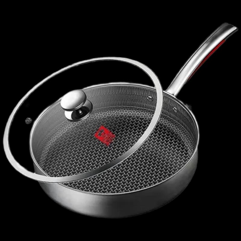 Kombach 3rd Gen Honeycomb 316L Stainless Steel Frying Pan Set