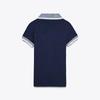 2025 Summer French Retro Color Block Polo Knit Shirt