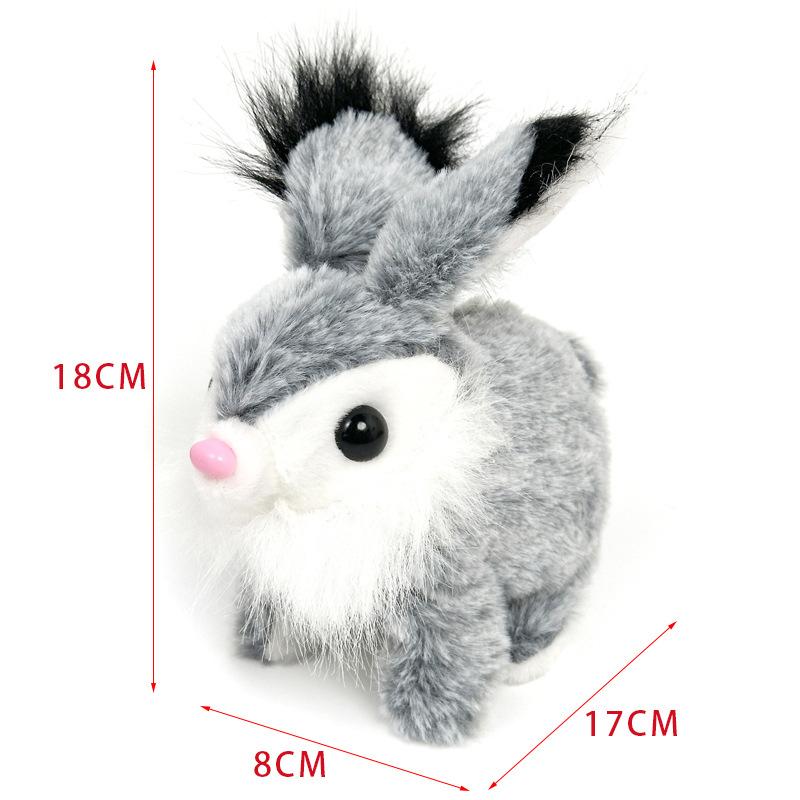 Children Electric Plush Toy Simulation Pet Bunny Plush Doll Will Walk Will Call Shaking Ears Cute Bunny Baby Learning Crawl Toy