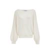 Veromoda Women's Off-Shoulder 3D Embroidered Knit Sweater