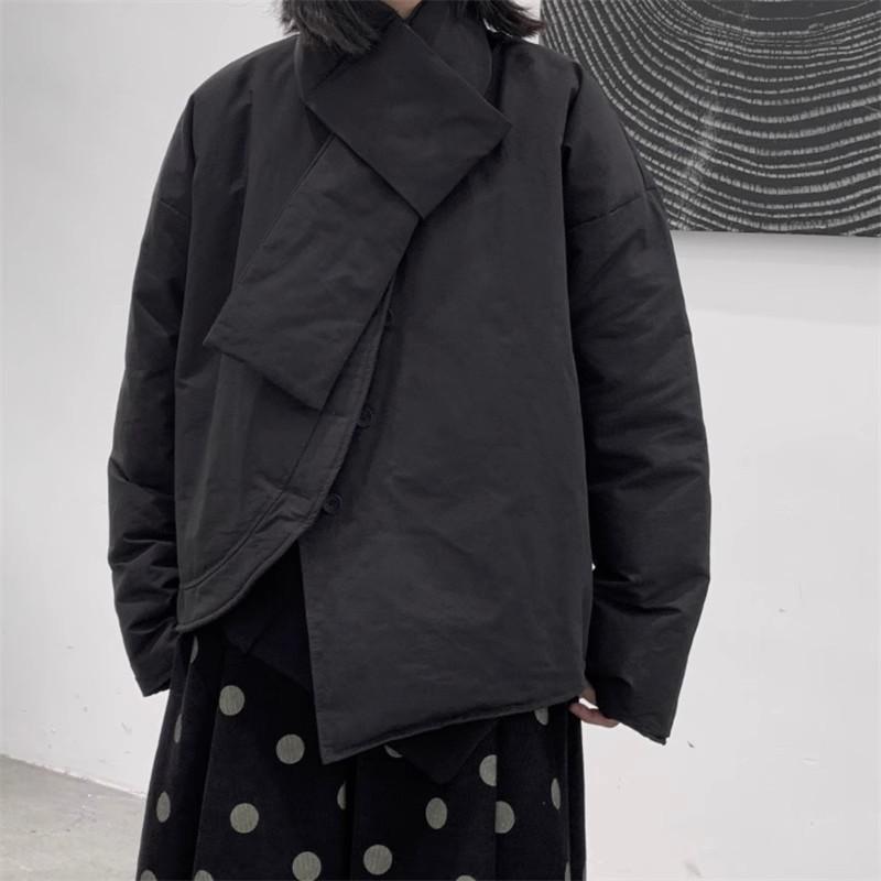 Japanese-Style Yamamoto Dark Loose-Fit Winter Jacket