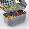 Neu 22 IN 1 Gemüseschneider mit Behälter Veggie Choppers Dicers Lebensmittel Chopper Cutter Zwiebel Multi Küchenreibe für Koreanische