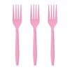 Disposable Plastic Gold Colored Birthday Party Fork