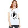 Disney Princess Womens/Ladies Belle Silhouette Cotton Boyfriend T-Shirt