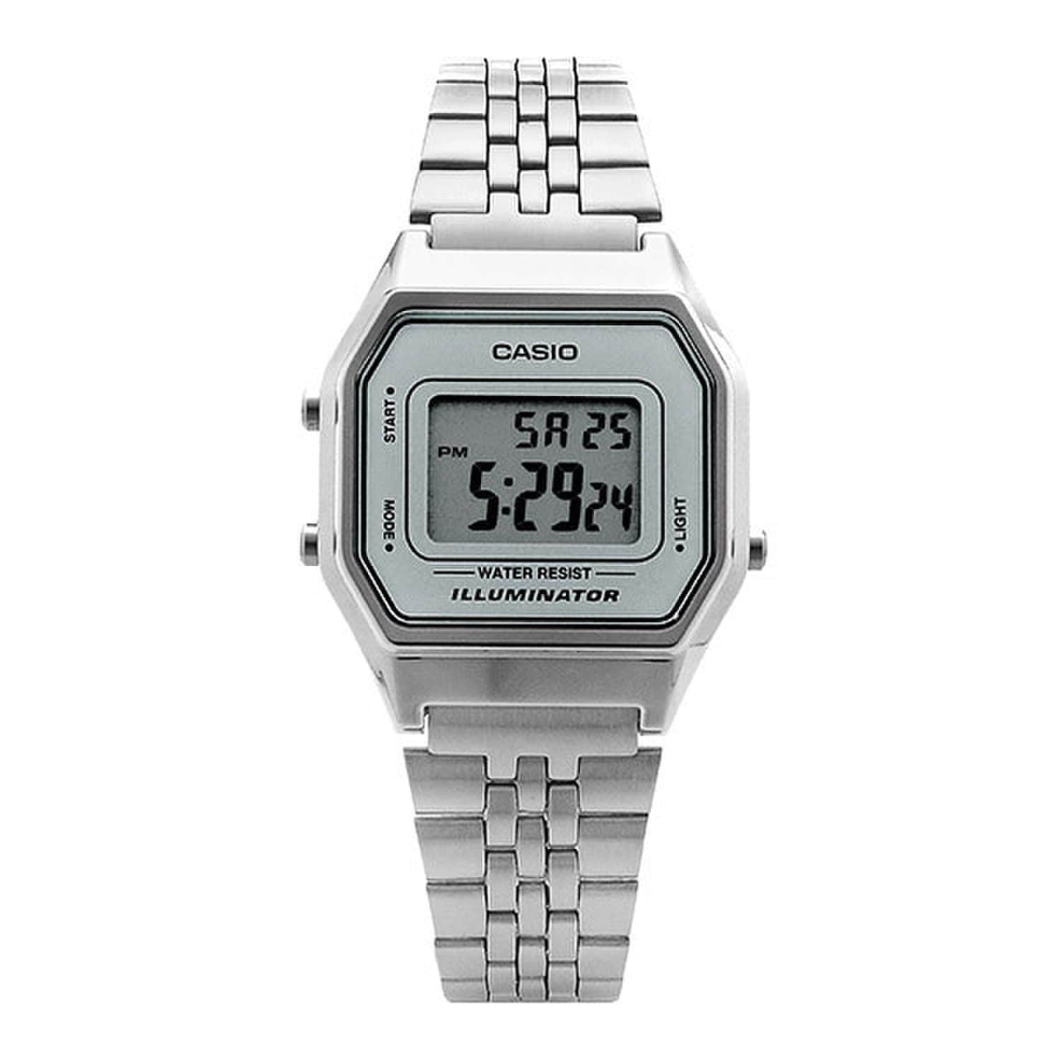 [Casio] LA680WA-7DF (LA680WA-7) Digital Square Vintage Retro Unisex Metal Watch